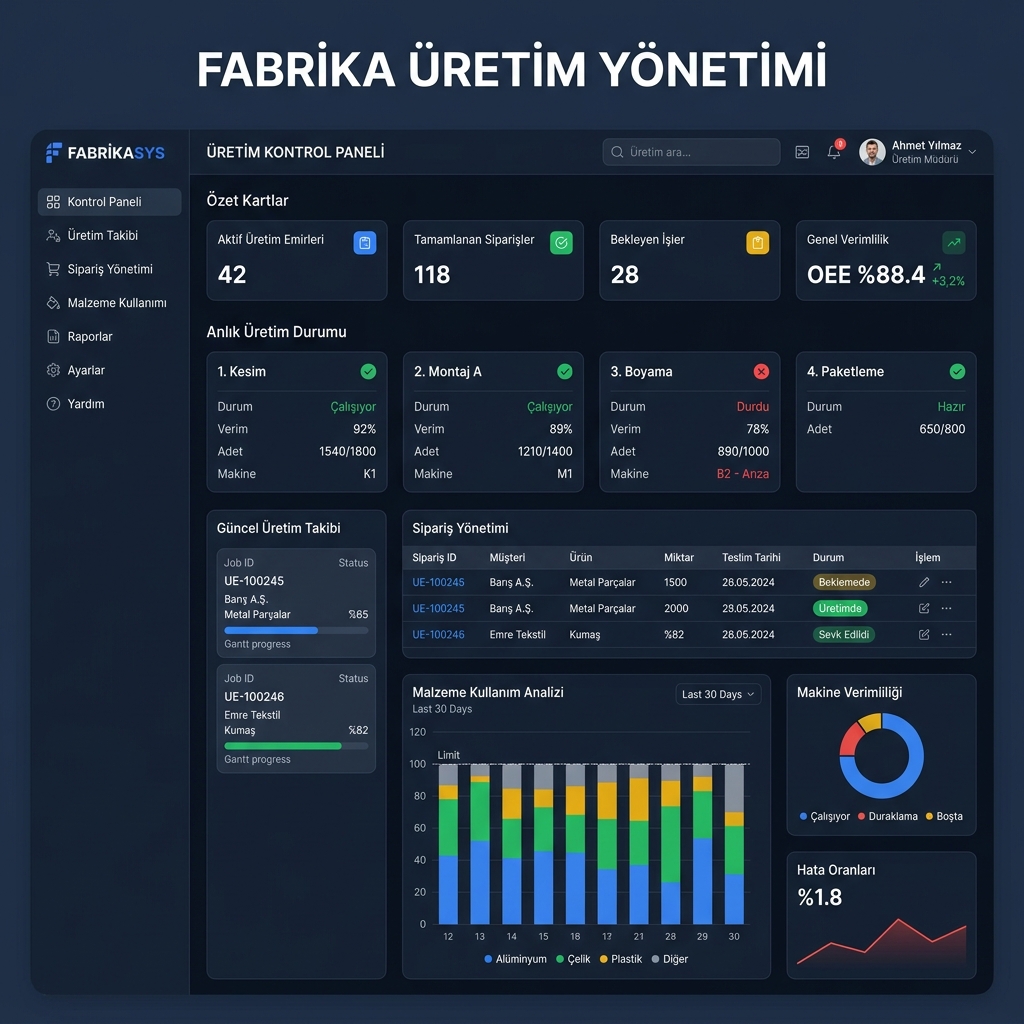 Costiva Factory Dashboard